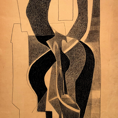 Bernard Schultze – Zeichnung, 1949