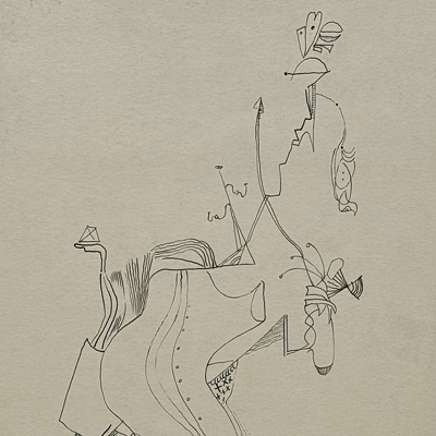Bernard Schultze – Zeichnung, 1948 (1)