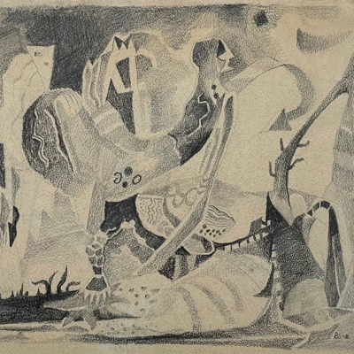 Bernard Schultze – Zeichnung, 1948 (3)
