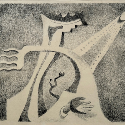 Bernard Schultze – Zeichnung, 1949 (2)