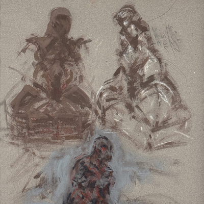 Hede Bühl – Zeichnung, 1984